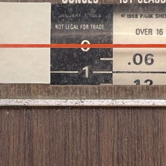 Park Sherman 16oz Postal Scale 1968 Rates Vintage Retro 1st 3rd Class Airmail - Picture 9 of 12